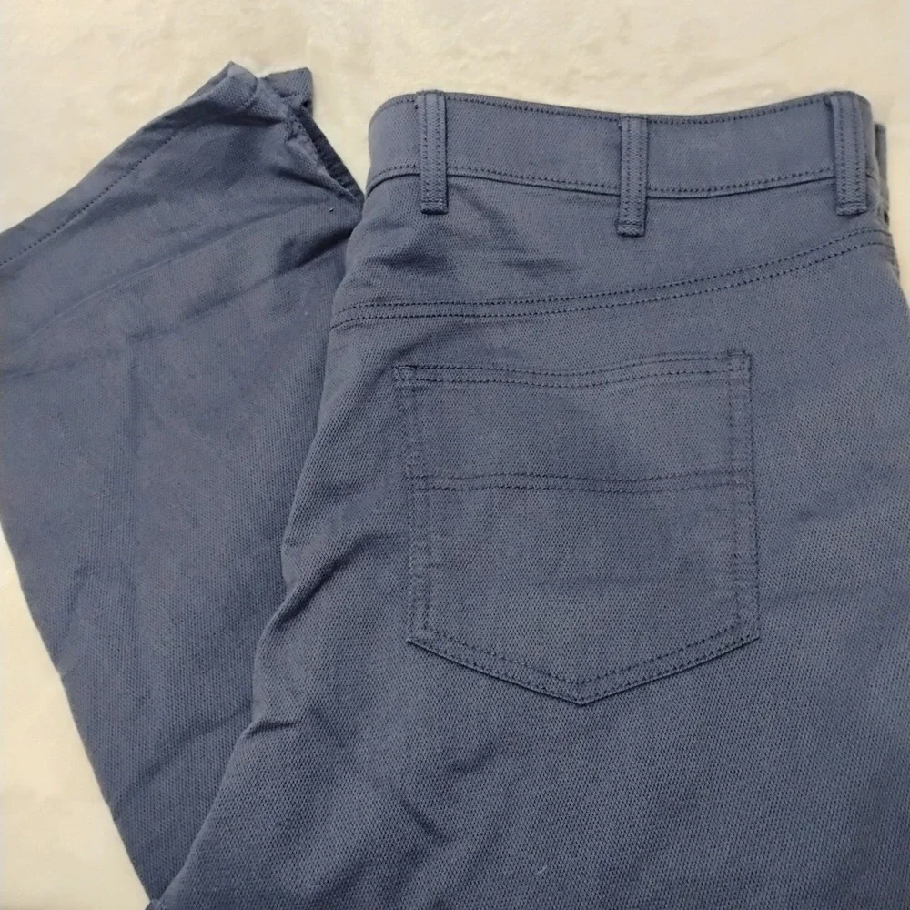 Roundtree & Yorke Mens 40x30 Blue Straight‎ Leg Andrew Pants Lightweight Jeans